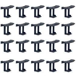 20PCS Photovoltaic Panel Drainage Buckle Surface Plate Solar Panel Water Drain Clip For Solar Panel Draining Black 35Mm Durable