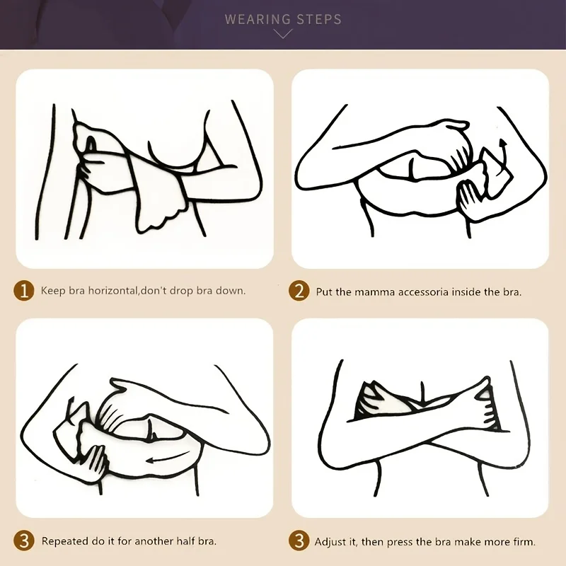 Description Picture 5 of item1 Piece Push Up Invisible Strapless Bra Silicone Self Adhesive Bras Nipple Cover Big Breasts Gathered Bralettes Underwear Bridal