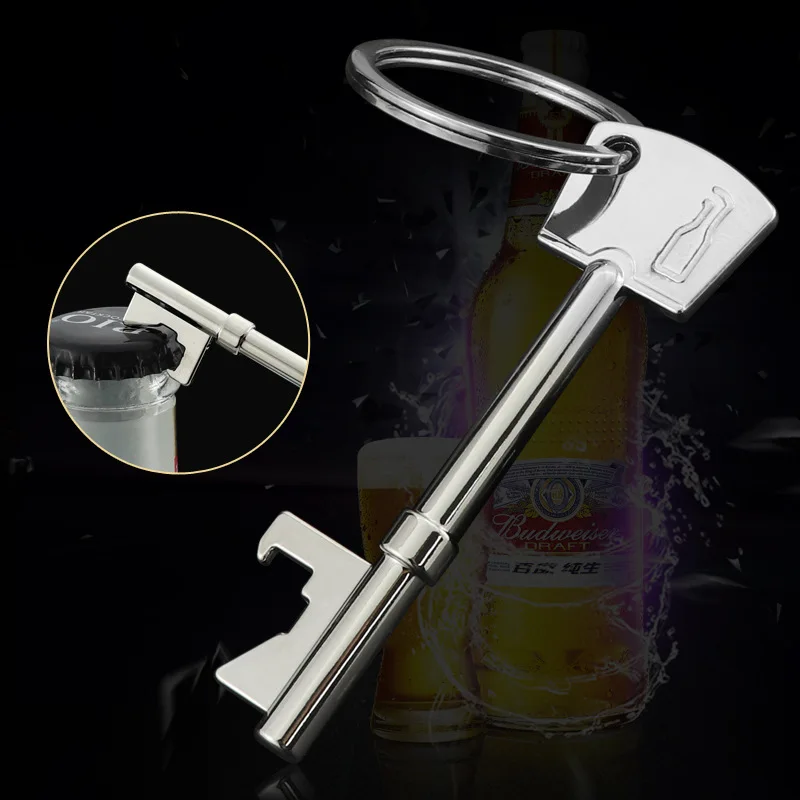 Beer Bottle Opener Keychain Multifunctional Key Hanger Keychain Pendant Personalised Metal Opener