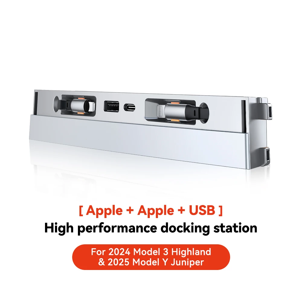 YZ Für Tesla Modell 3 Highland Modell Y Juniper 2025 54 W Schnell Ladegerät USB Shunt Hub Intelligente Docking Station auto Adapter Power
