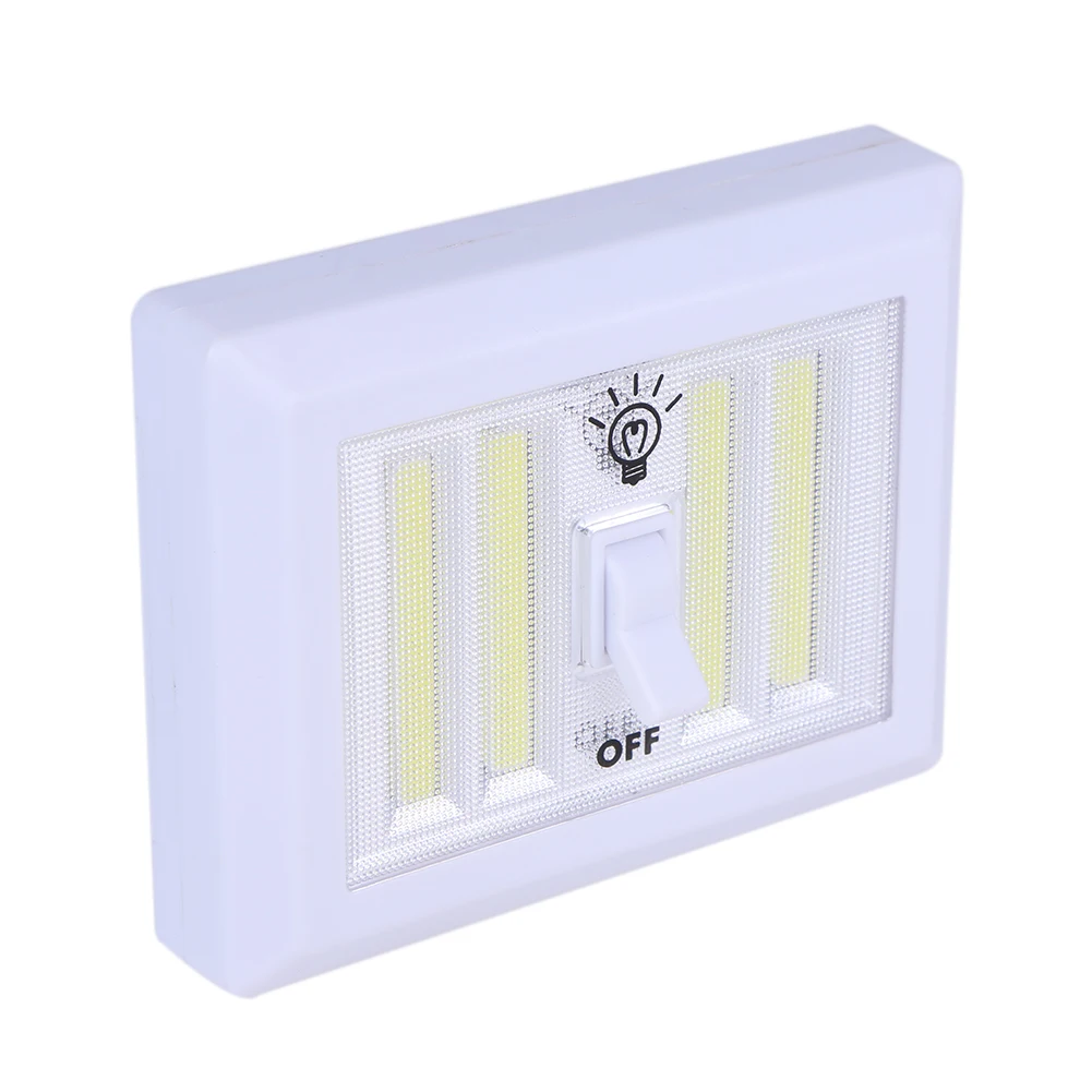LED Switch Wall Night Lights Battery Operated Cabinet Garage Closet LED Lamp Practical Outdoor Camping Emergency Light