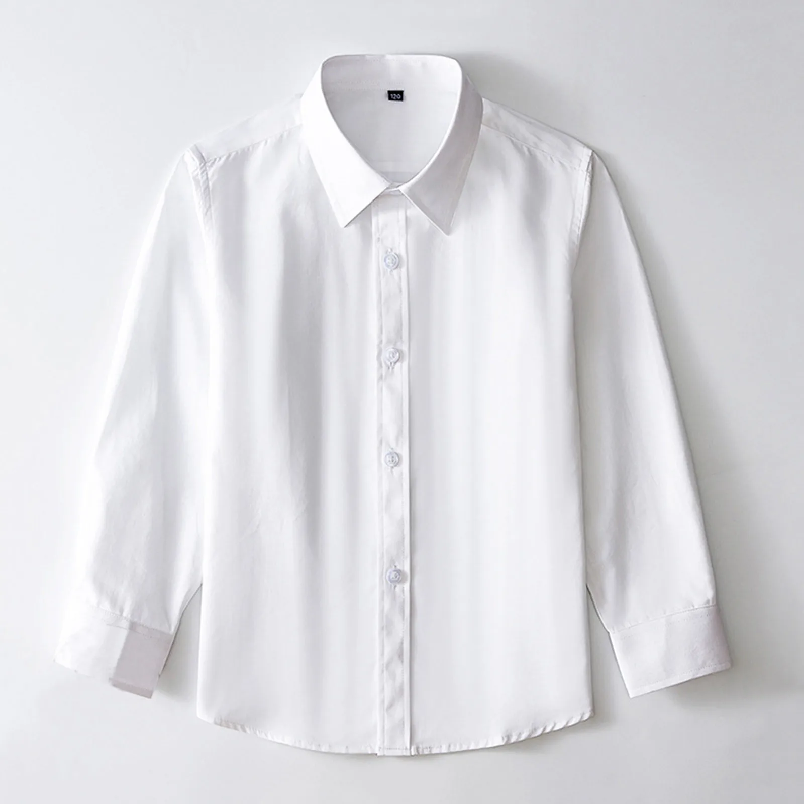 Boys And Girls Shirts Chlidren White Formal Button Blouse Kids Tops Size 6t T Shirt