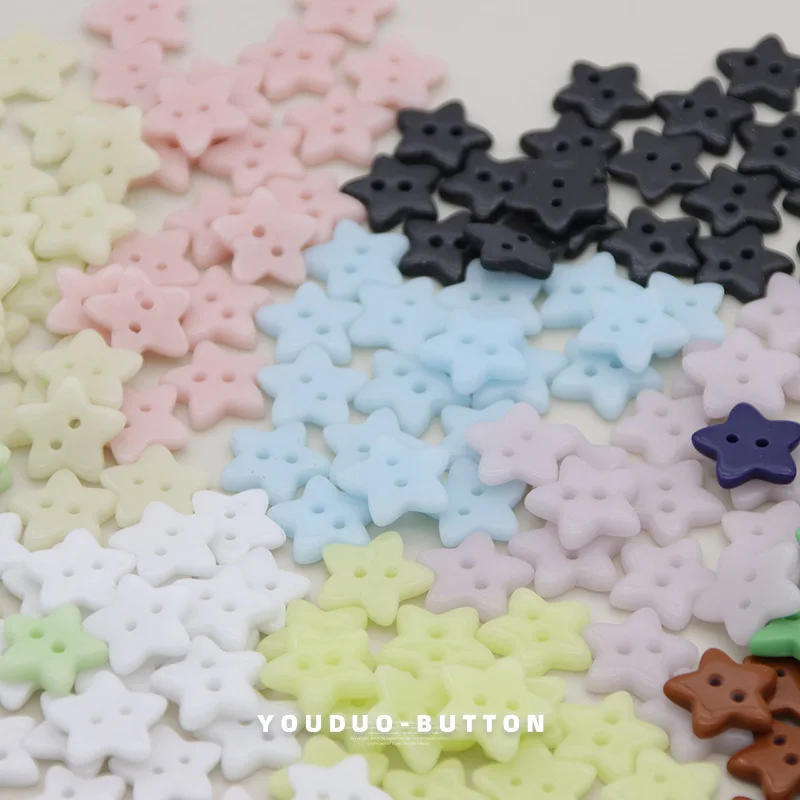 15mm 10개 세라믹 별 모양 단추 니트 가디건 스웨터 단추 캔디 컬러 단추 드레스 웨딩 장식 바느질 액세서리