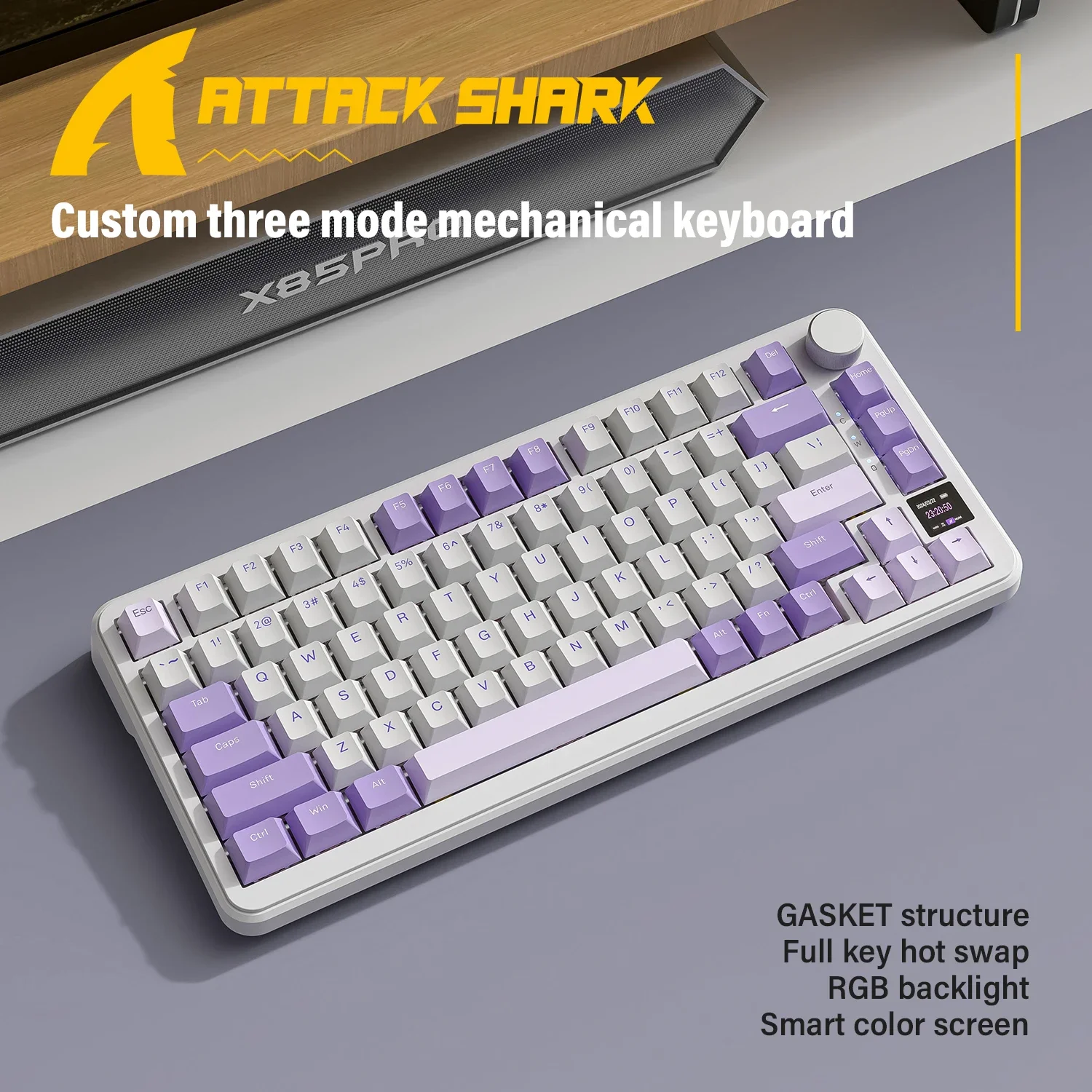 Attack Shark X85PRO スマートカラースクリーンメカニカル