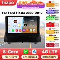 Hizpo systèmes de voiture intelligents Radio pour Ford Fiesta MK7 2009-2017 voiture multimédia GPS 2din Autoradio sans fil CarPlay Android Auto WIFI 1