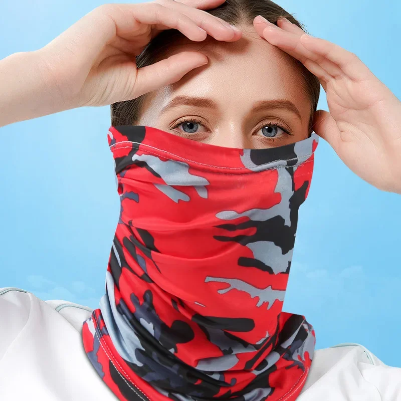UV Protection Scarf Ice Silk Face Cover Neck Tube Quick-drying
