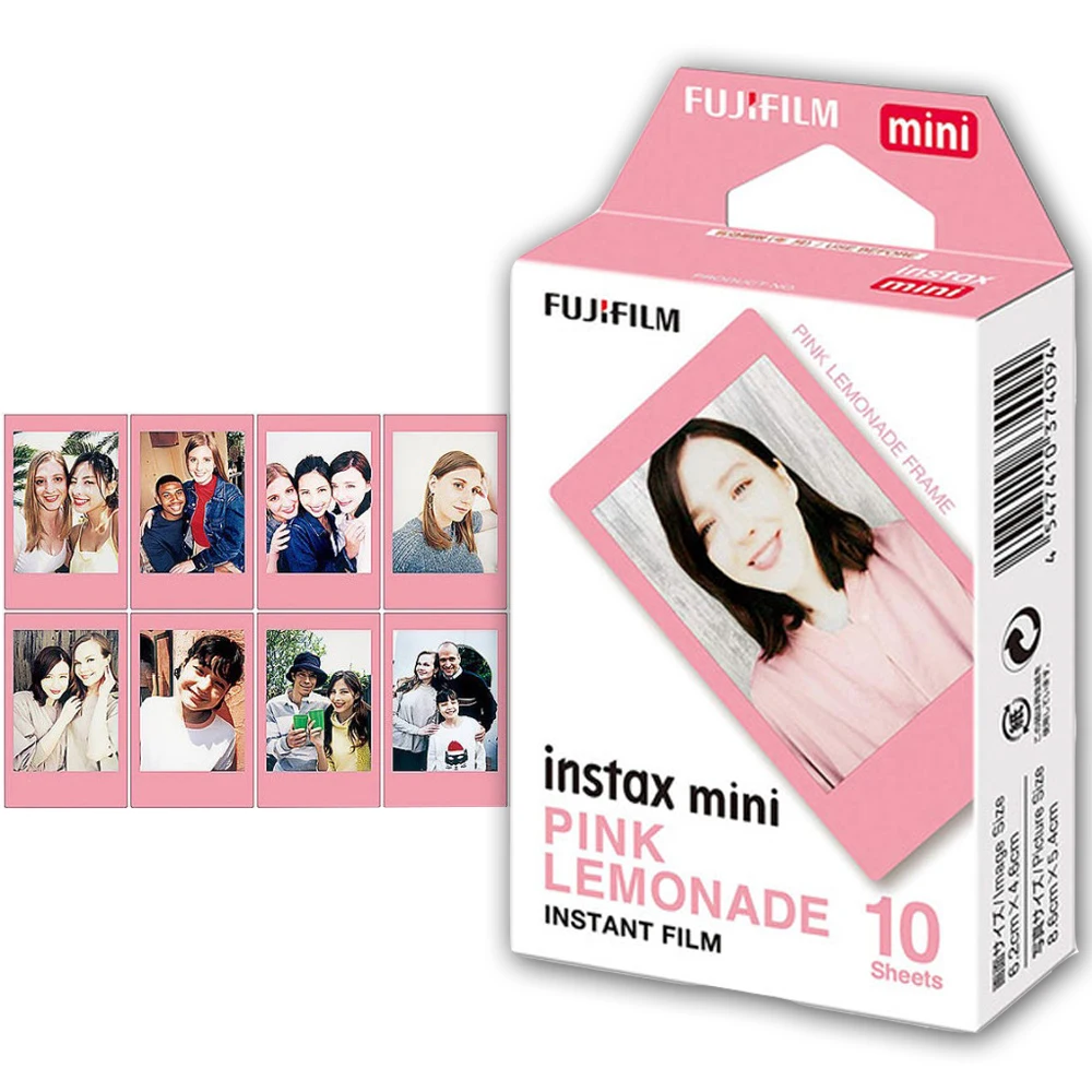 후지필름 미니 12 필름 핑크, 레모네이드 인스탁스 미니 필름 인화지, 즉석 카메라용, 후지 미니 11 8 9 7s 40 26 70 90, 10-30 매