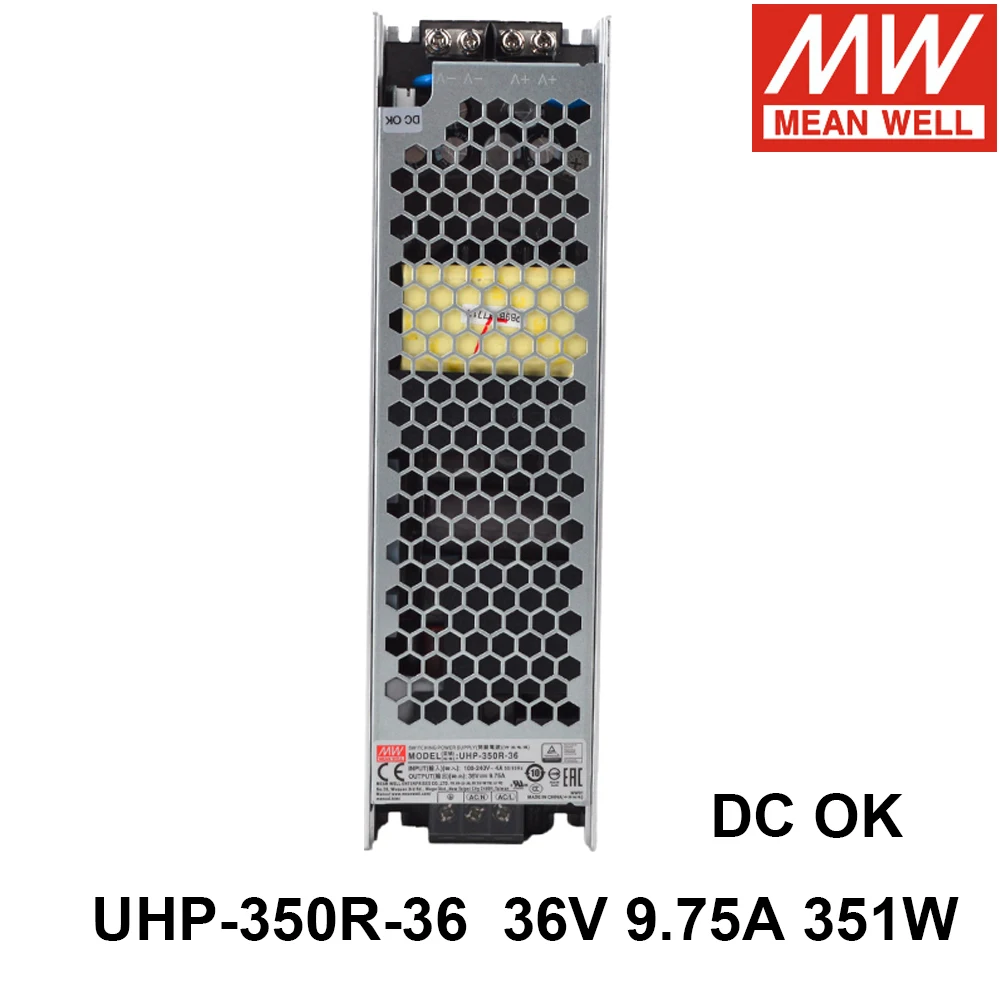

MEAN WELL UHP-350R-36 110V/220V AC To DC 36V 9.75A 351W Switching Power Supply with Redundant Function Meanwell DC OK Driver