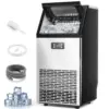 V2.0 Commercial Ice Maker,100 lbs,2-Way Add Water,Under Counter Ice Maker Self Cleaning,Ice Machine with 24 Hour Timer,33 lbs 1
