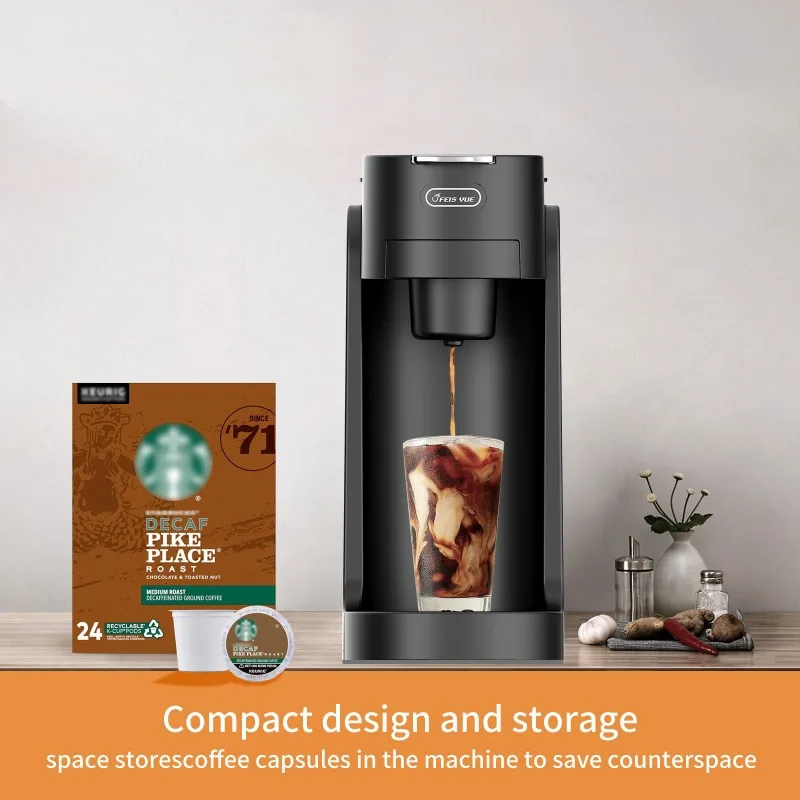 110V-240V Capsule Coffee Maker Machine Capsule/powder Dual Purpose Home Mini Automatic Espresso Machine Multi-functional캡슐 커피머신 5