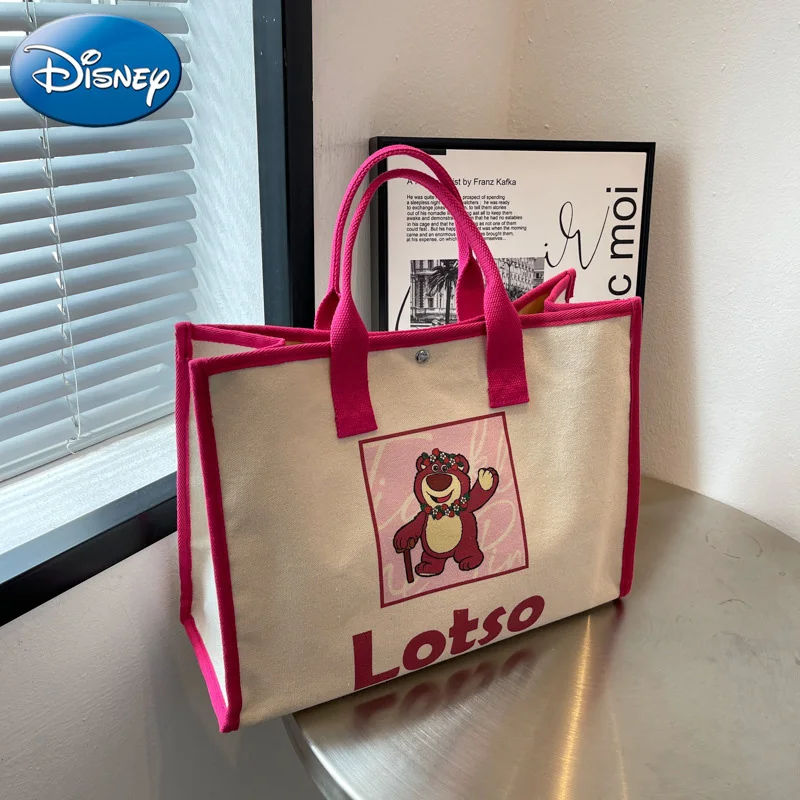 

Модная дорожная сумка Disney с изображением нового клубничного медведя, роскошная Брендовая женская вместительная сумка через плечо, Классическая фотосумка