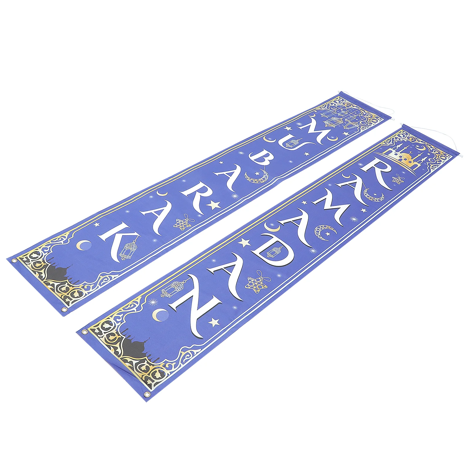 

Ramadan Mubarak Porch Sign Eid Mubarak Banner Front Door Hanging Sign for Ramadan Mubarak Party Decoration Indoor Outdoor