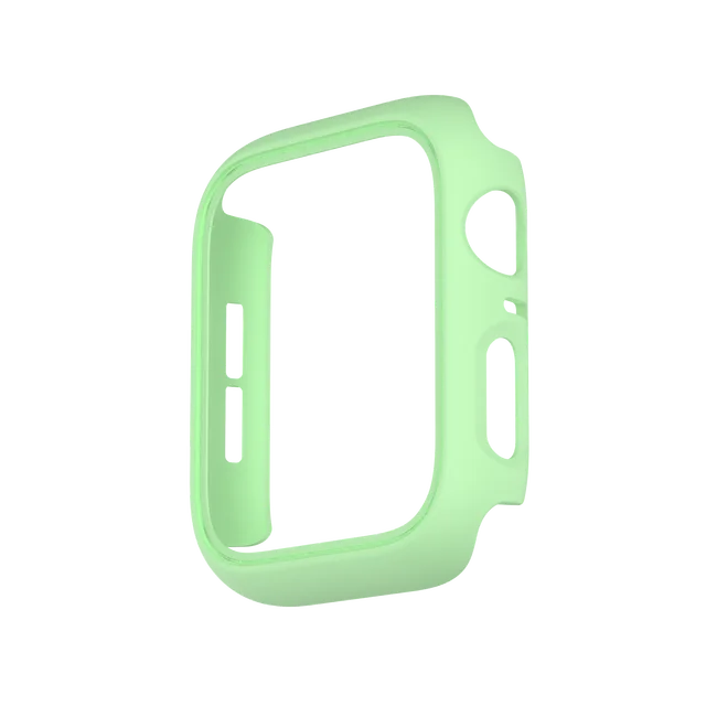 Cover for Apple Watch Case 45mm 41mm 44mm 40mm 42mm 38mm Accessories PC Protector bumper iWatch for Iwatch Series 7 SE 6 5 4 3 2 Light Green