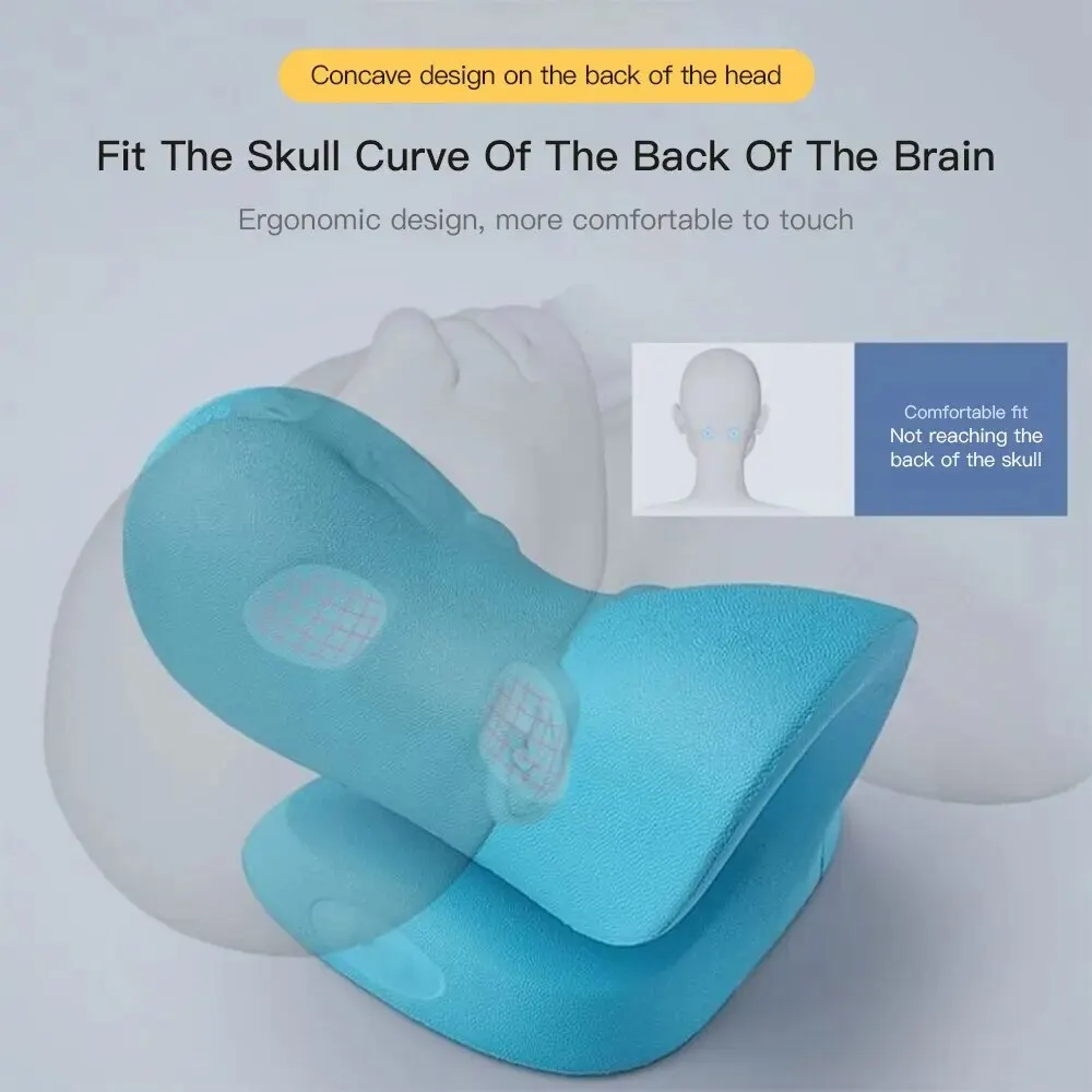 Neck Massager Cervical Traction Pillow For Neck Pain Relief Muscle Relaxation Professional Neck Massager For Relaxing Soothing Fatigue