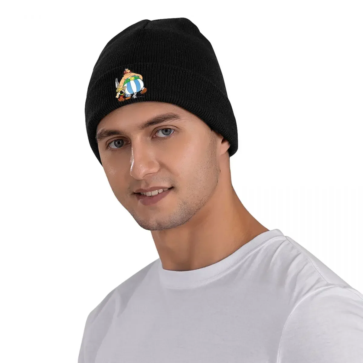 Obelix And Dogmatix Asterix Cartoon Knitted Bonnet Caps Fashion Keep Warm Hats