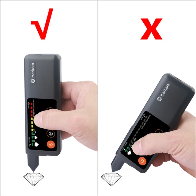 New!1PC Rechargeable Diamond Tester Pen High Accuracy, Accurate Easy Distinguish LCD Display Fast Diamond Selector Tool
