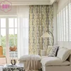 1PC American Curtains for Living Dining Room Bedroom Simple European Balcony Chenille Sheer Curtains Window White Tulle Custom 4