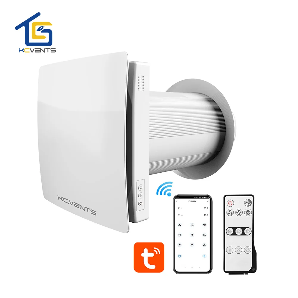 Single Room Air Recuperator Heat Recovery Ventilation System