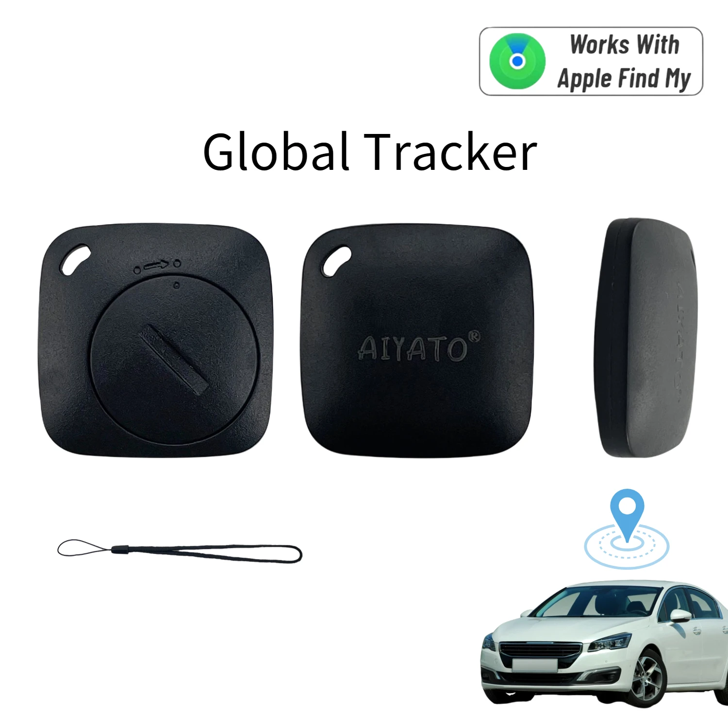  AIYATO Locator Works With Apple Find My App, Tracker And Keys Finder For Lost Keys, Bags, Wallets, Luggage, Only For IOS 
