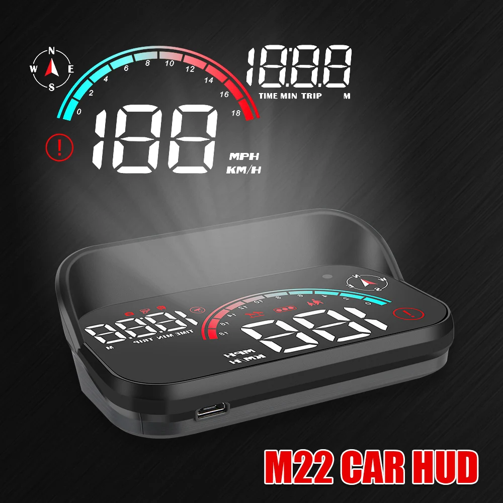 ӵ  ˶ Ʈ, M22 HUD ڵ  ÷, GPS ħ ð, ӵ 跮 RPM MPH ,  