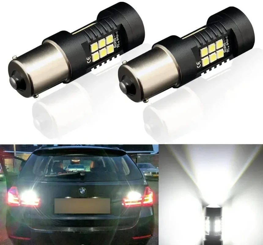 

2Pcs 1156 BA15S P21W LED BAU15S PY21W BAY15D LED Bulb 1157 P21/5W R5W 3030 21SMD Auto Lamp Bulbs Car LED Light 12V