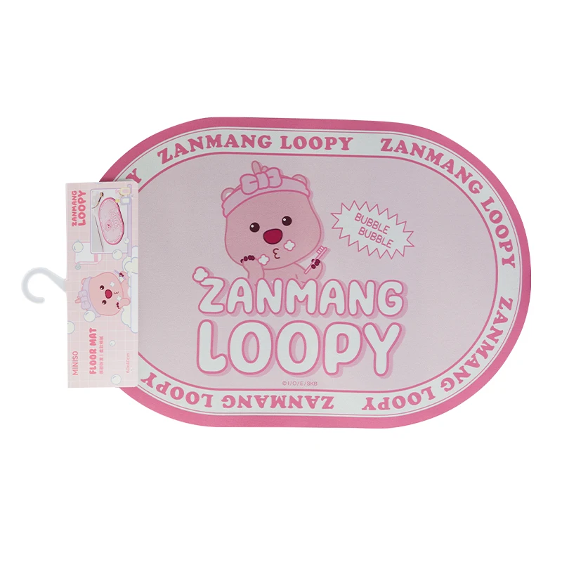 

Коврики для ванной Miniso Loopy, милые Товары для ванной, розовые Нескользящие технические тканевые напольные коврики для ванной, домашние напольные коврики для спальни