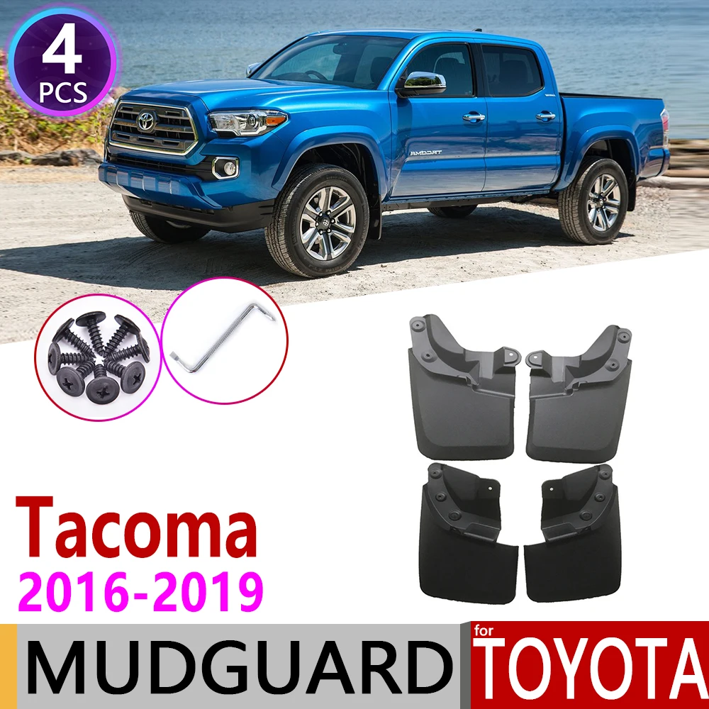 

Front Rear Car Mudflap for Toyota Tacoma N300 2016~2019 Fender Mud Guard Splash Flaps Mudguards Accessories 2017 2018 3rd 3 Gen
