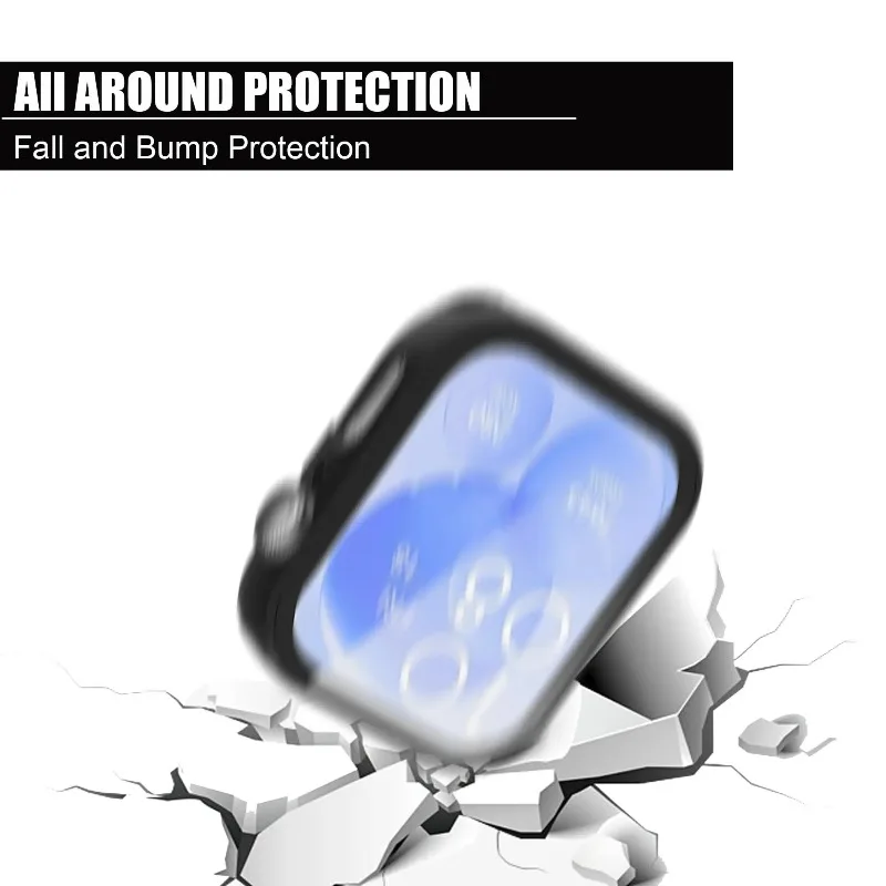 Tempered Glass Screen Protector and Hard PC Bumper Case