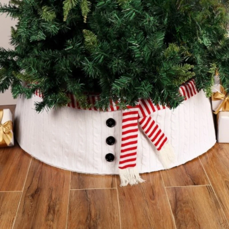 

Белая юбка на рождественскую елку, плюшевый искусственный мех 2024, декоративный коврик на елку, украшение на новый год, Рождественский Декор для дома 78/90/120/150 см