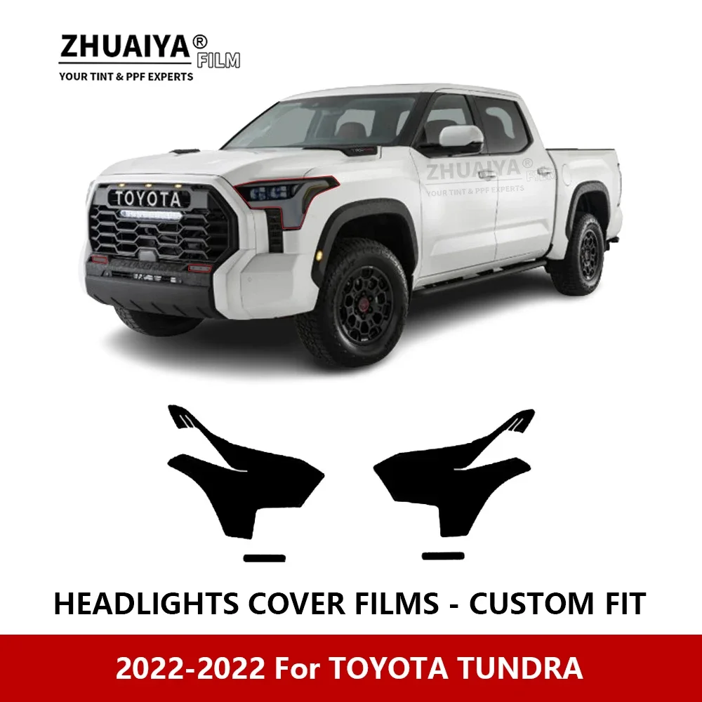 

For TOYOTA TUNDRA 2022-2022 Car Exterior Headlight Anti-scratch PPF precut Protective film Repair film Car stickers Accessories