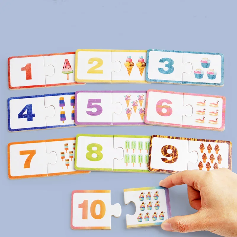 Wooden Number Puzzle Toy 4