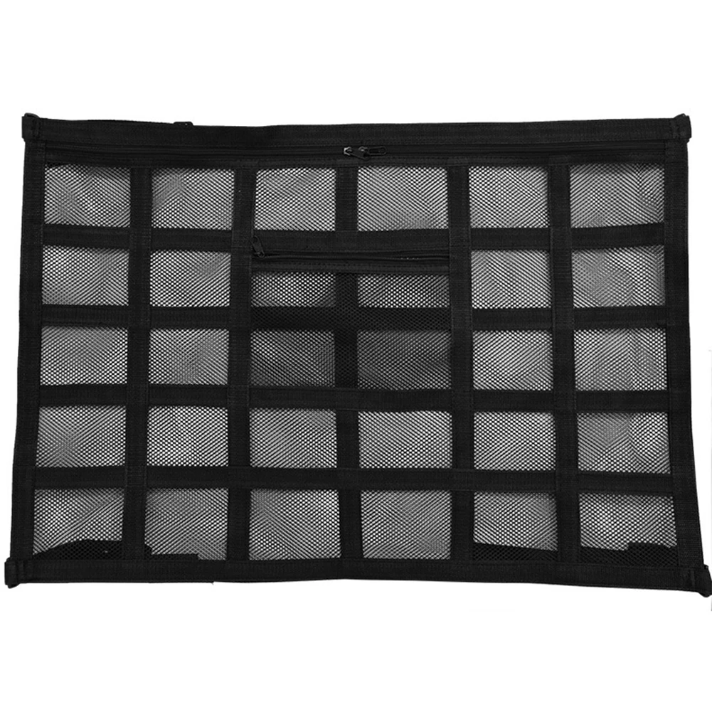 

Автомобильная потолочная сетка для груза, прочная нагрузка, сетка для крыши автомобиля, сумка для хранения, карман для подвешивания багажа, подвесной сетевой порт для хранения