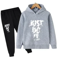 Children's Spring/Autumn Casual Sportswear Boys and Girls Hoodie+Pants 2-piece Set Daily Children's Clothing Set 3-12 Years 1