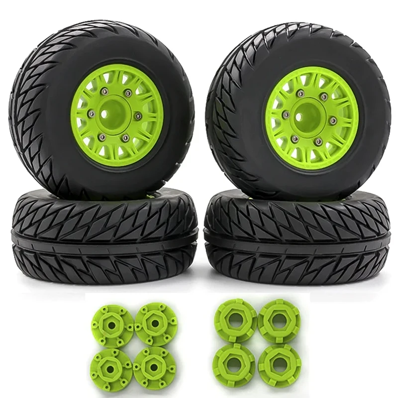 

4Pcs 110mm 1/8 1/10 Short Course Truck Tire with 12mm 14mm 17mm Wheel Hex for Slash ARRMA SENTON Vkar SCTX10 HPI RC Car