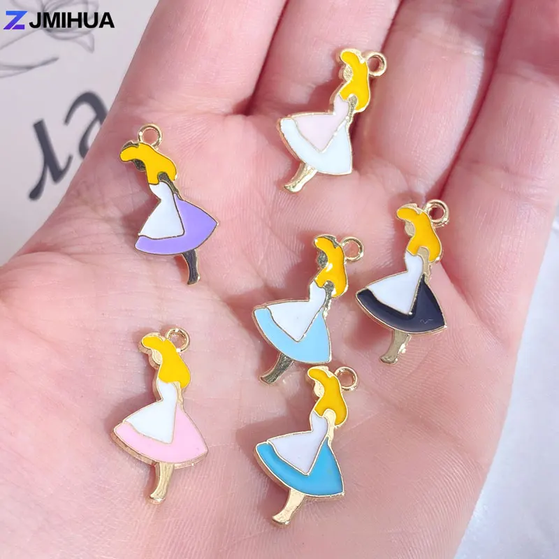 Princess Charms Jewelry Making Enamel Jewelry Making Supplies 15pcs
