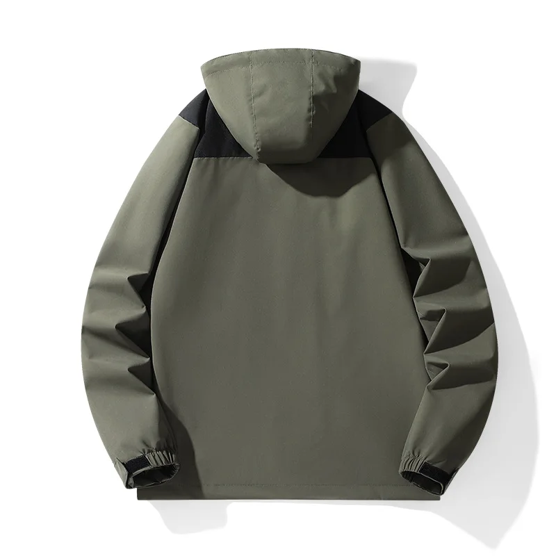 Large Size Jacket Men's Hooded Loose Tooling Outdoor Jacket