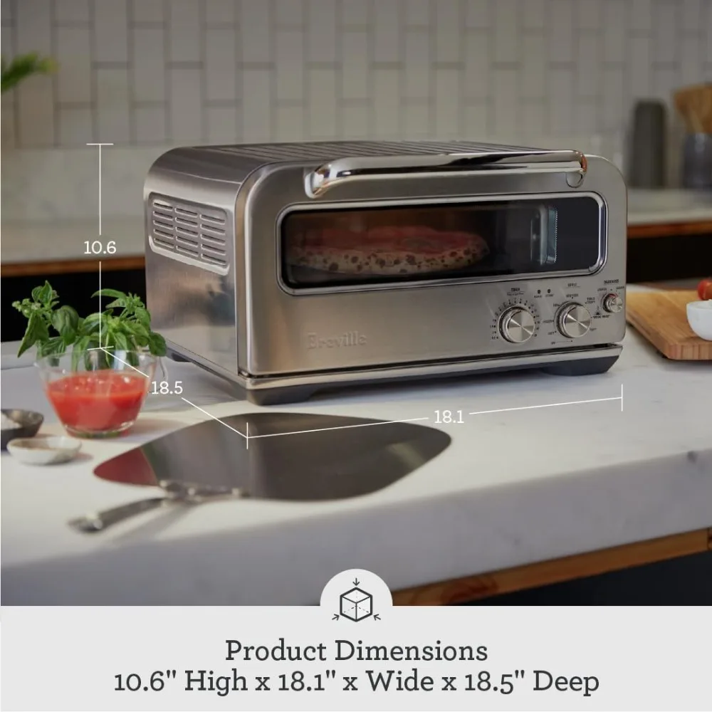 Smart Pizza Oven W/Preset Cooking Functions, Include Wood Fired, Pan, Thin & Crispy, and Frozen, Up to 750°F 5