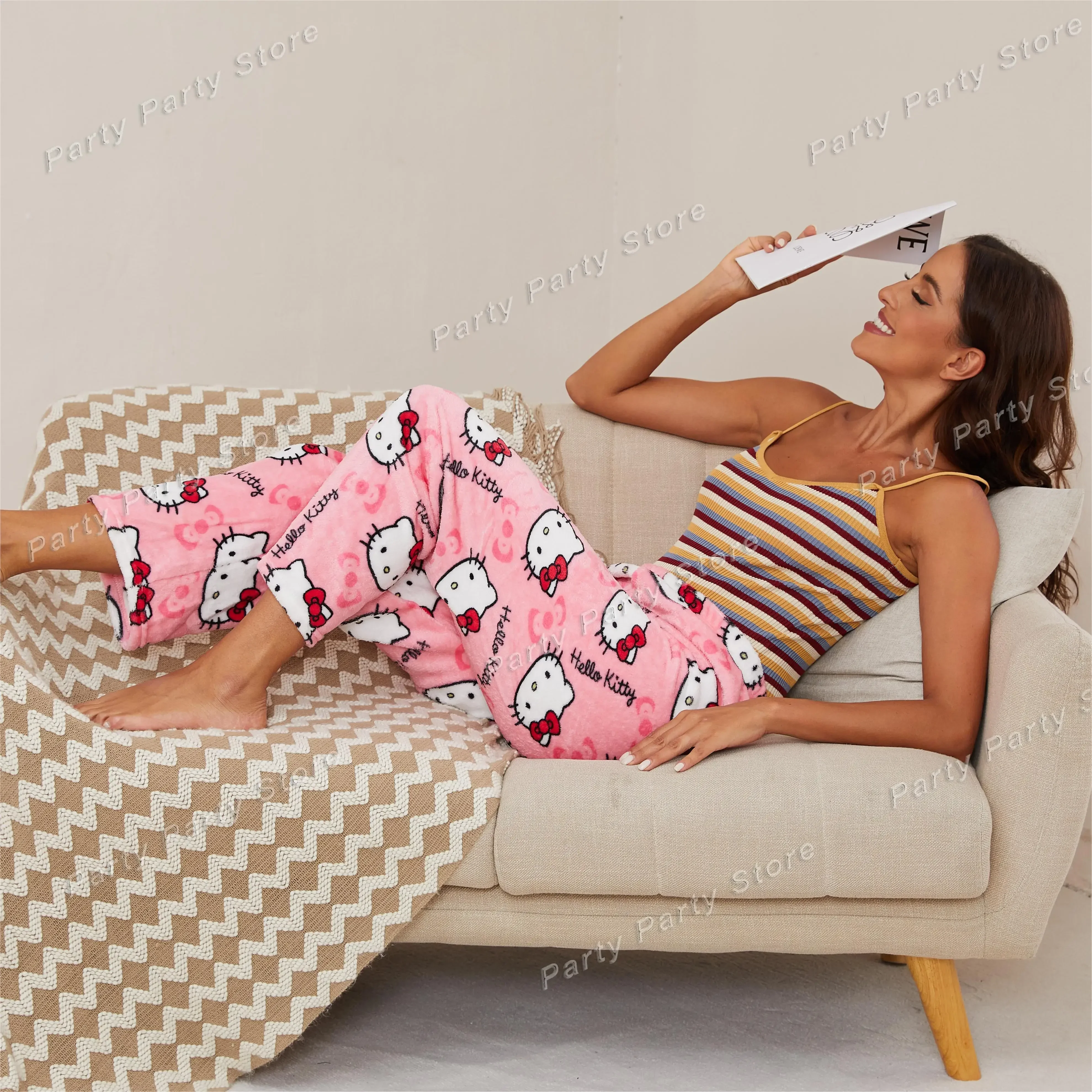 series Pajama flannel cartoon clothes