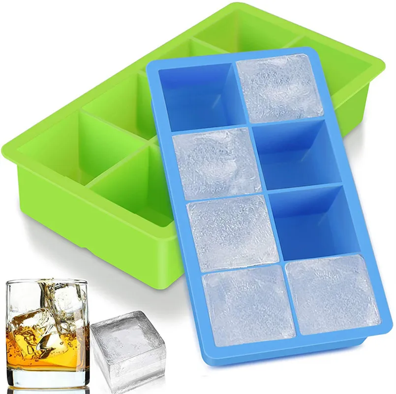 Silicone Ice Blocks Maker Model  Large Ice Cube Maker Silicone - Large Ice  Cube - Aliexpress