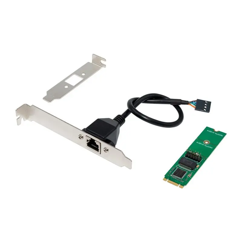 M2 B+M ANAHTAR Gigabit Ethernet Adaptörü 10/100/1000 Mbps RJ45 LAN NIC Ağ Kartı WG82574L Bilgisayar PC Için Çip