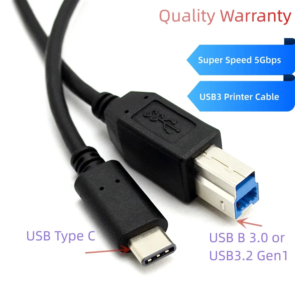 USB Cable type A-B 2m for printers