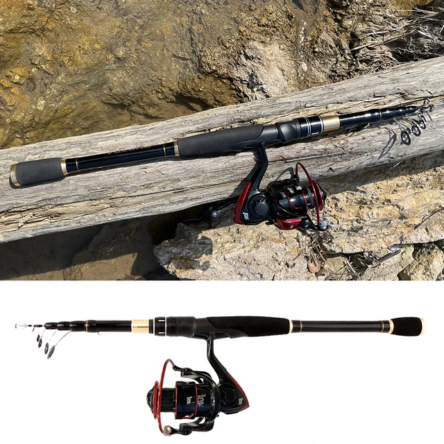 GHOTDA Fishing Rod Reel Combo 1.6-2.4M Lure Fishing Rods 7.2:1 High Speed  Baitcasting Reels Set or Spinning Fishing Tackle Pesca - AliExpress