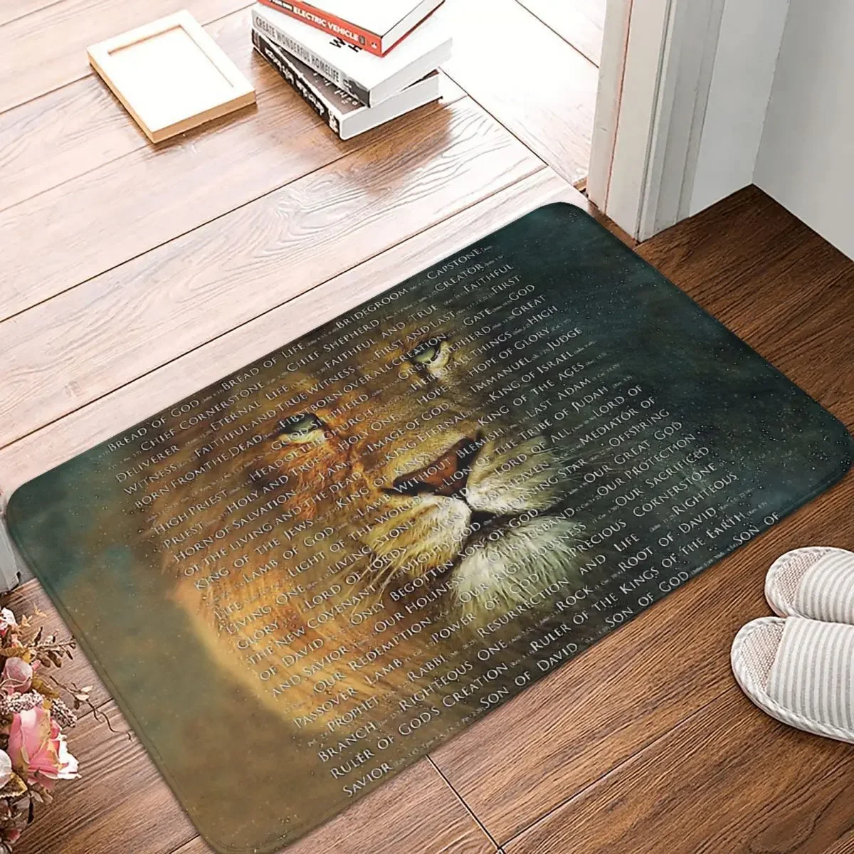 

Jesus Christ God Resurrection Bedroom Mat The Names Of God Rug Home Doormat Kitchen Carpet Decoration