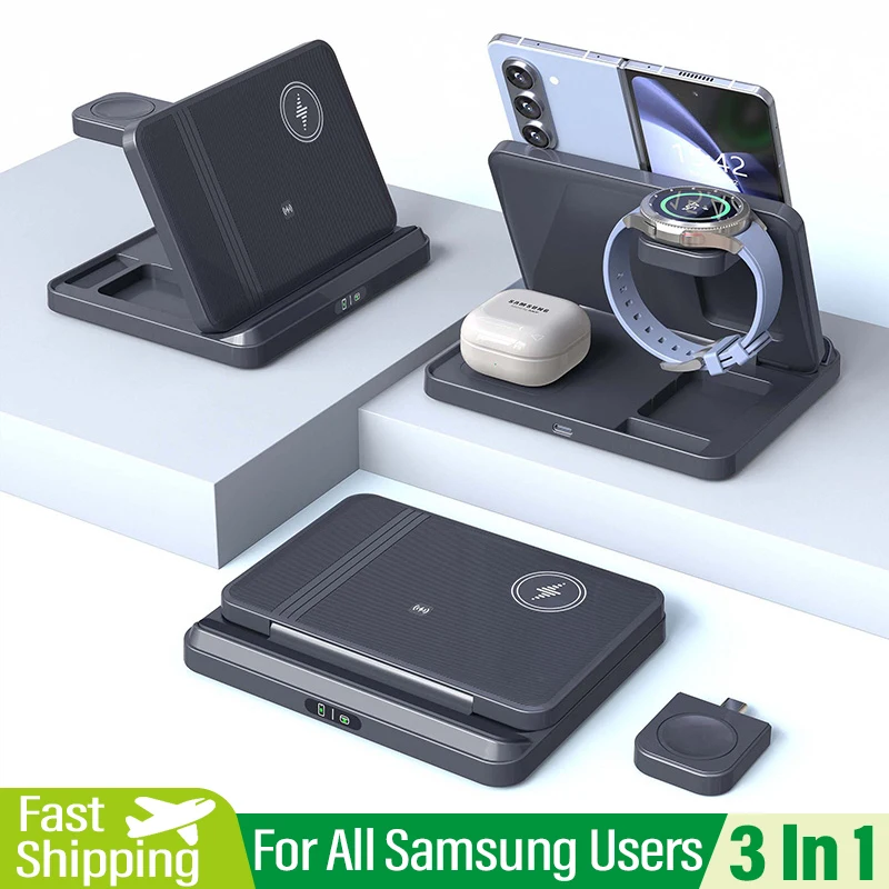 in Wireless Charger Stand For Samsung Z Fold Zflip5 S24 S23