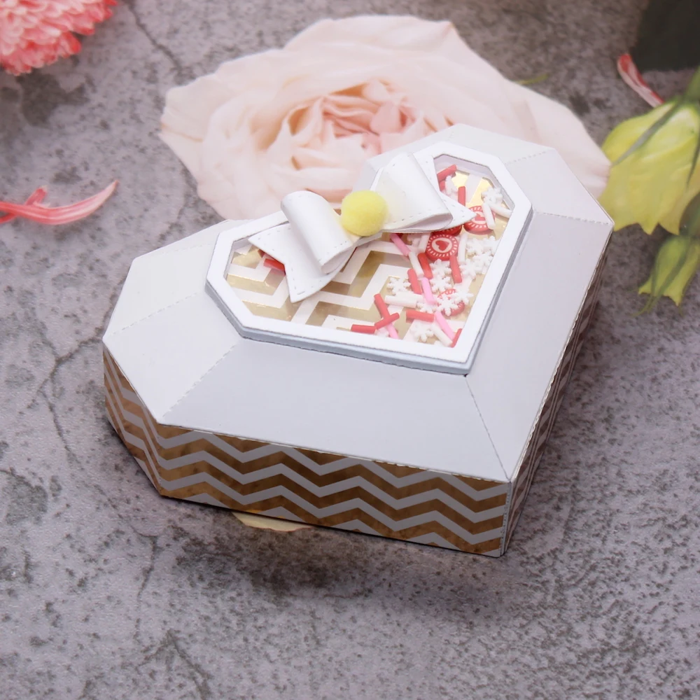 

Металлические трафареты YPP craft в виде сердца и шоколадной коробки, трафареты для «сделай сам», скрапбукинг, декоративное тиснение, «сделай сам», бумажные открытки