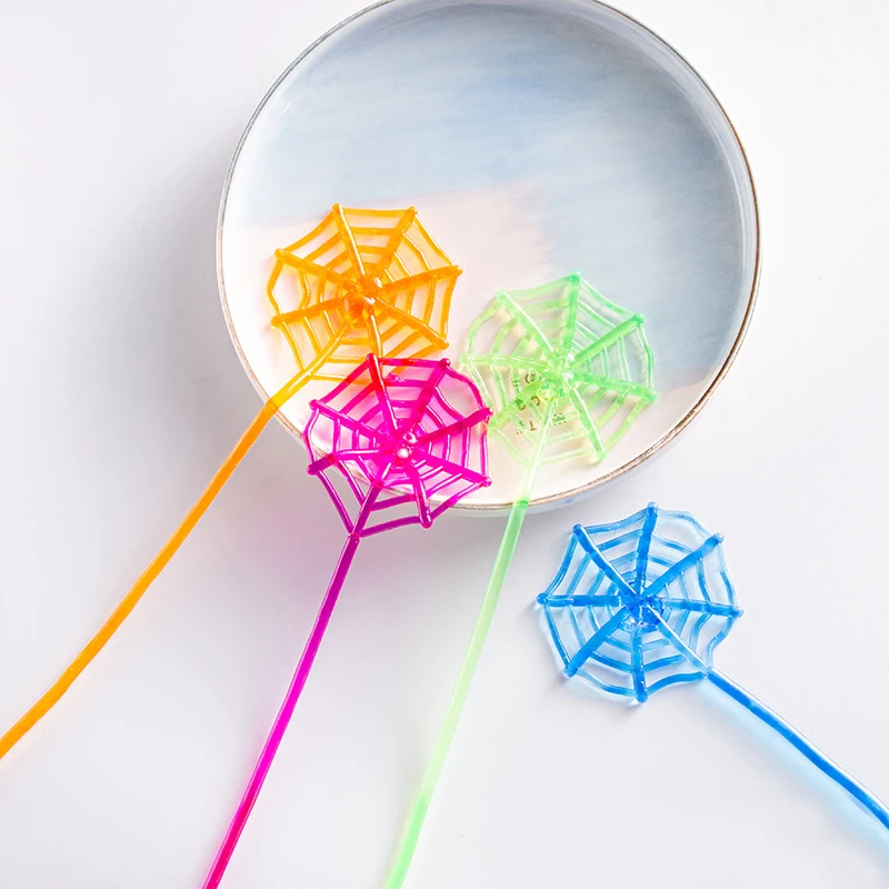 Spider Web Toy 15Pcs Elastically Stretchable Sticky Spider Web Climbing Novelty Toys For Kids Birthday Party Favors Halloween Party Decorations