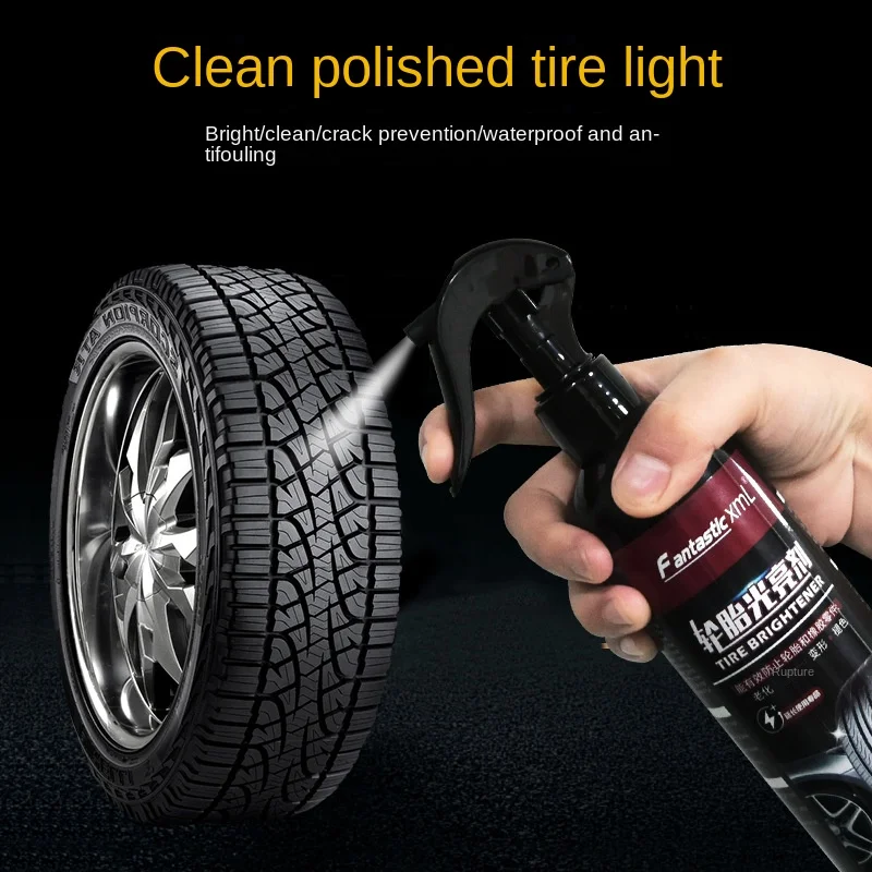 Car Tire Shine Coating Plastic Rubber Wheel Restorer Agent Tyre Polishing  Brightener AIVC 300ml Auto Gloss Spray Car Detailing - AliExpress