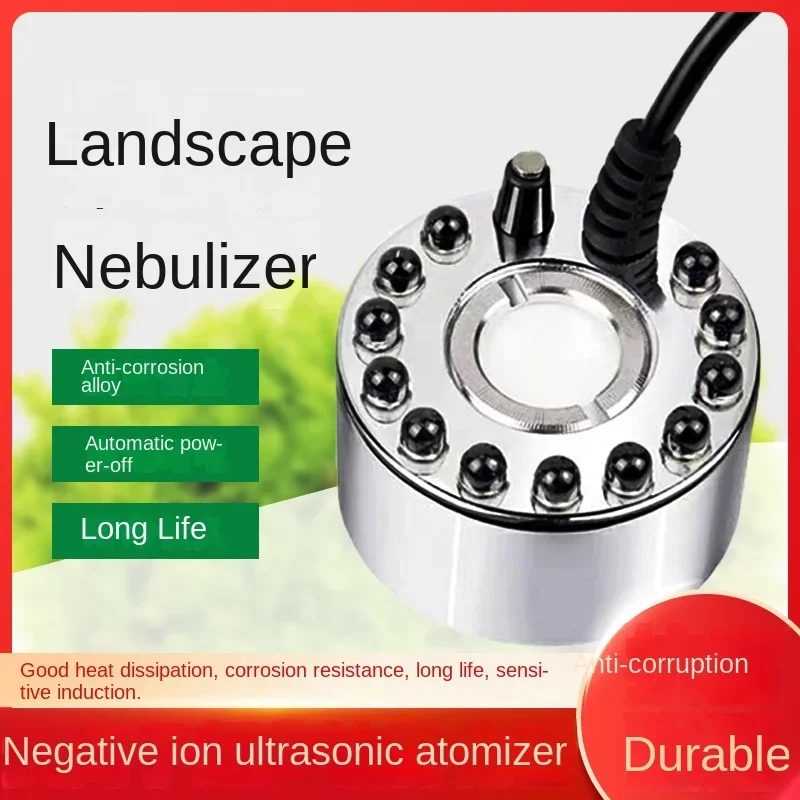 Generador De Niebla Ultrasónico 24V Con Luz LED - Para Fuentes, Estanques Y Humidificador