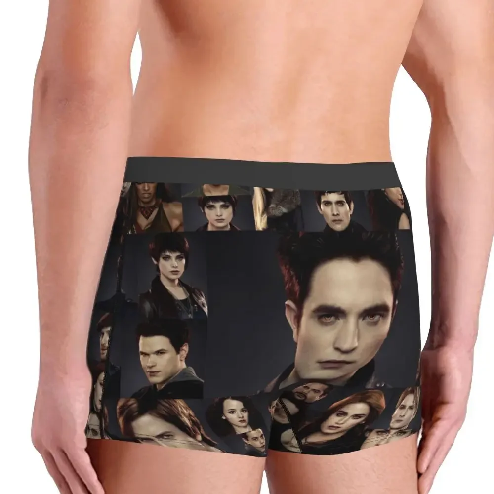 Man Edward Underwear The Twilight Saga Breaking Dawn Funny Boxer Shorts Panties Homme Soft Underpants Plus Size