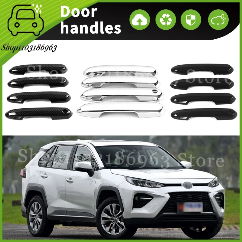 

For Toyota WILDLANDER 20-24 Gloss Black Chrome Car Door Handle Cover Trim Styling Accessories Car Stickers Auto Accessories